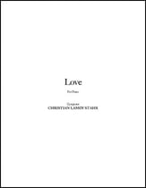 Love piano sheet music cover